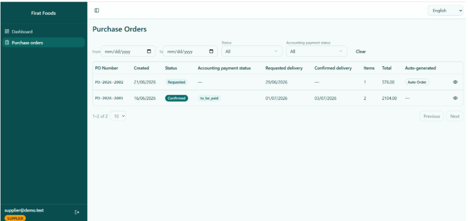 Supplier Portal