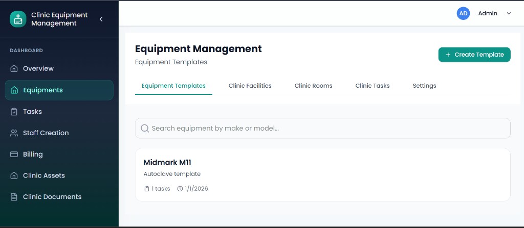Equipment Management
