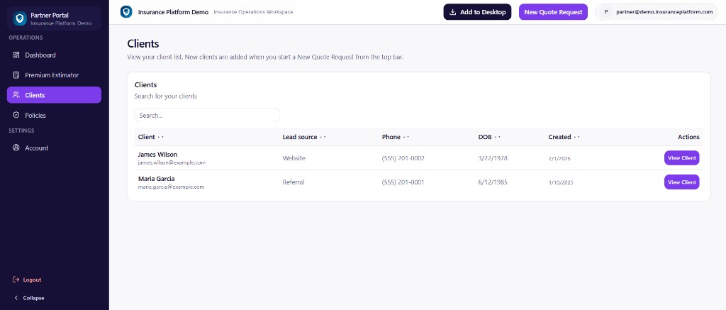 Partner Portal